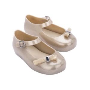 Mini Melissa Mini Dora - white/gold glitter